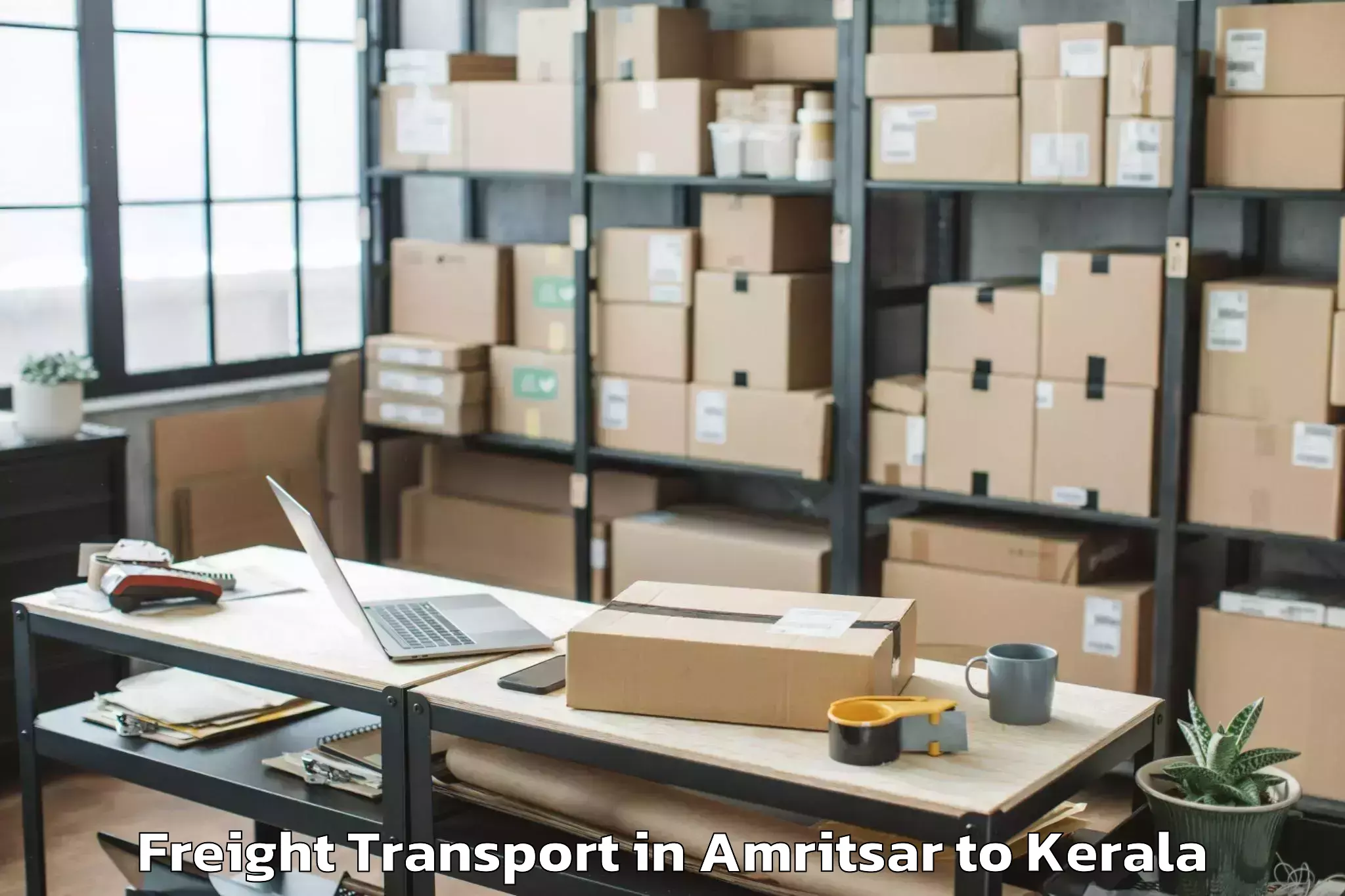 Leading Amritsar to Cherpulassery Freight Transport Provider